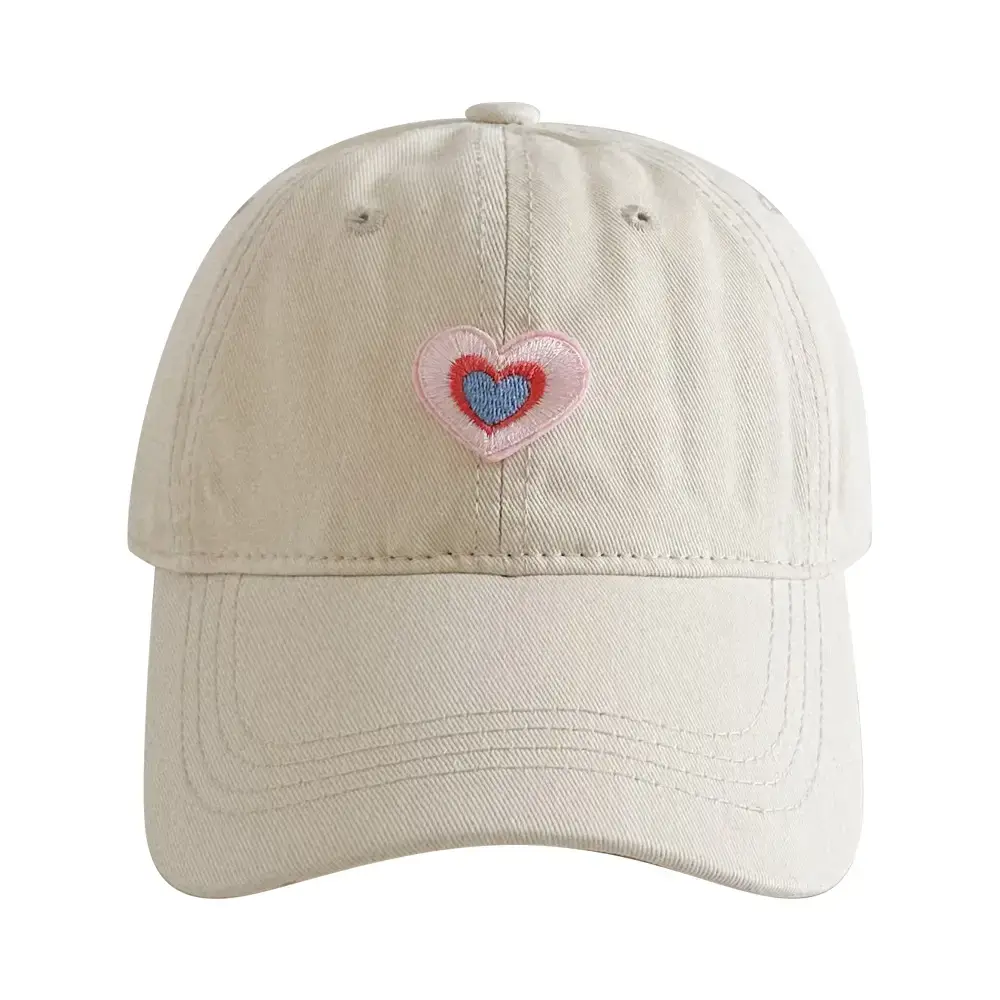 Black Patch Love Baseball Cap Women Small Face-Plooking Korean Style - Image 19