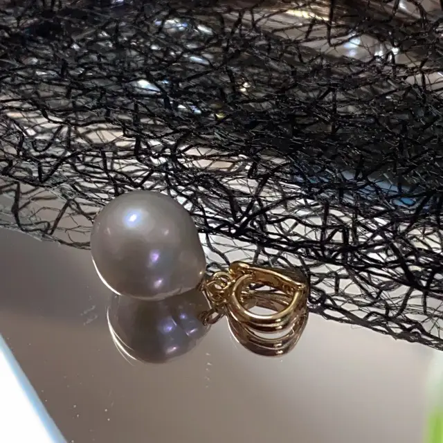 14k Gold Pearl Bracelet Necklace Pendant Set - Image 4