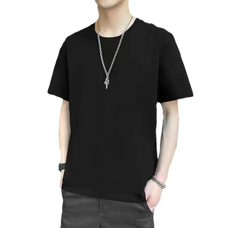 Men's Green Short Sleeve T-Shirt Casual All Match