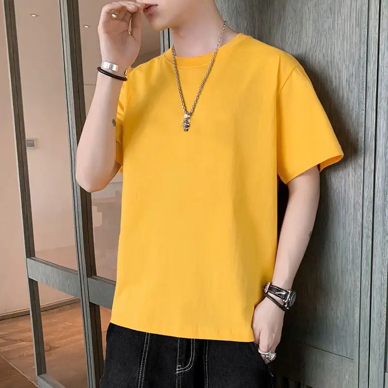 short-sleeved yellow