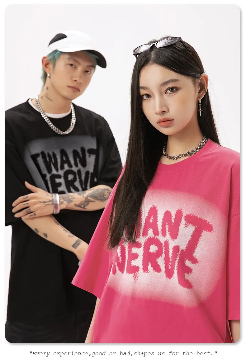 Men Women Printed T-Shirt Black Instant Nerve — feature 10