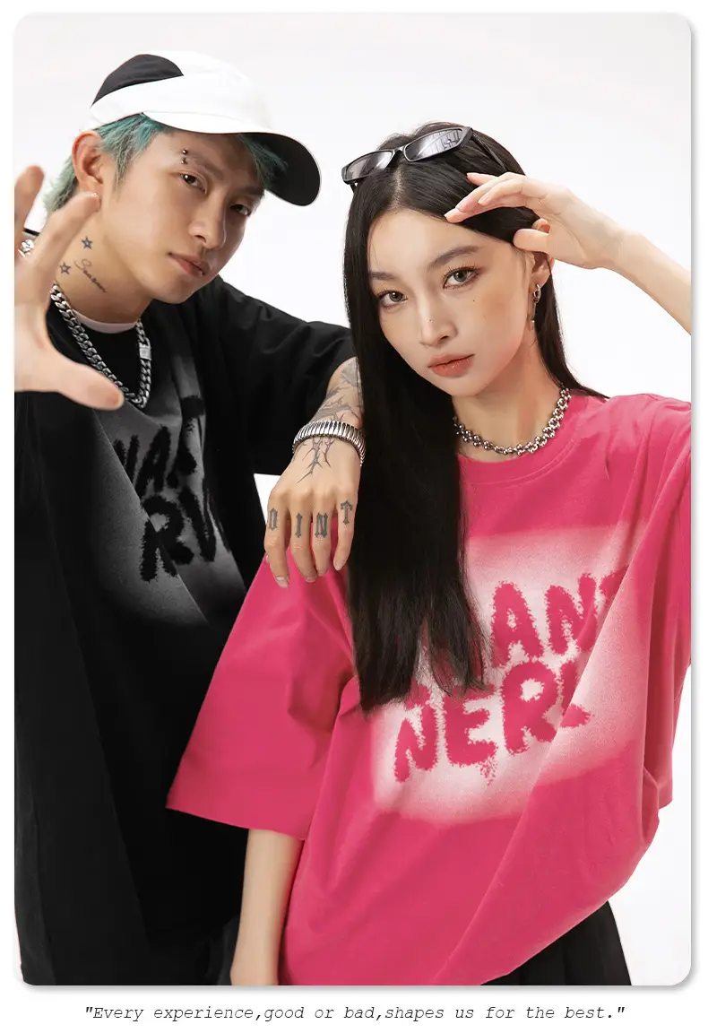 Men Women Printed T-Shirt Black Instant Nerve — feature 12