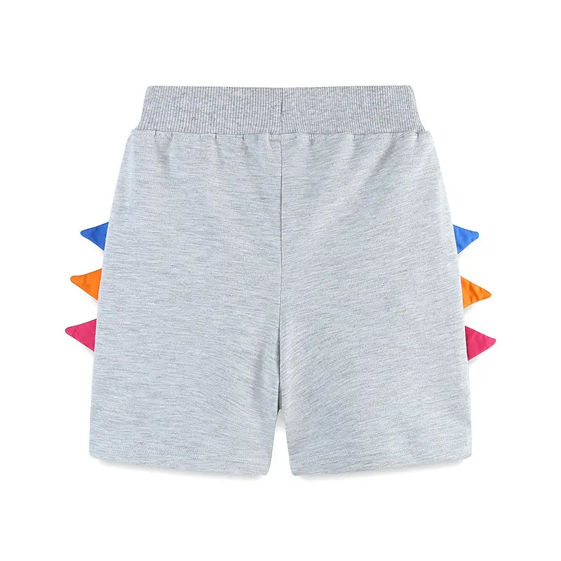 Gray Knitted Boys Shorts Summer 2026 - Image 4