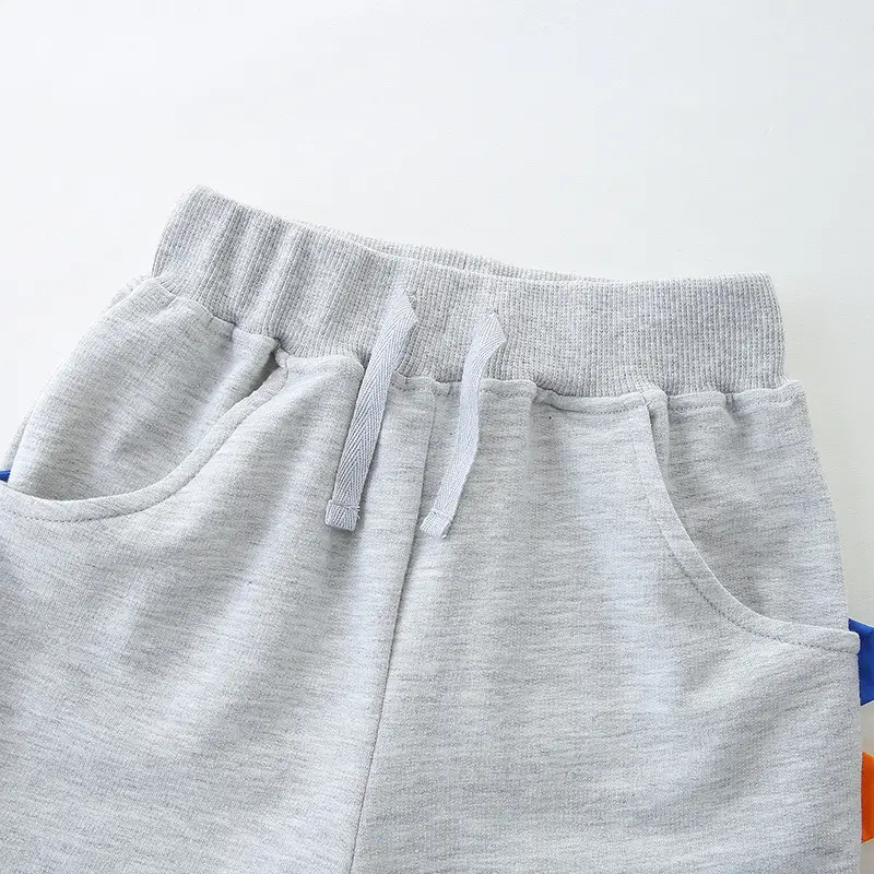 Gray Knitted Boys Shorts Summer 2026 - Image 5