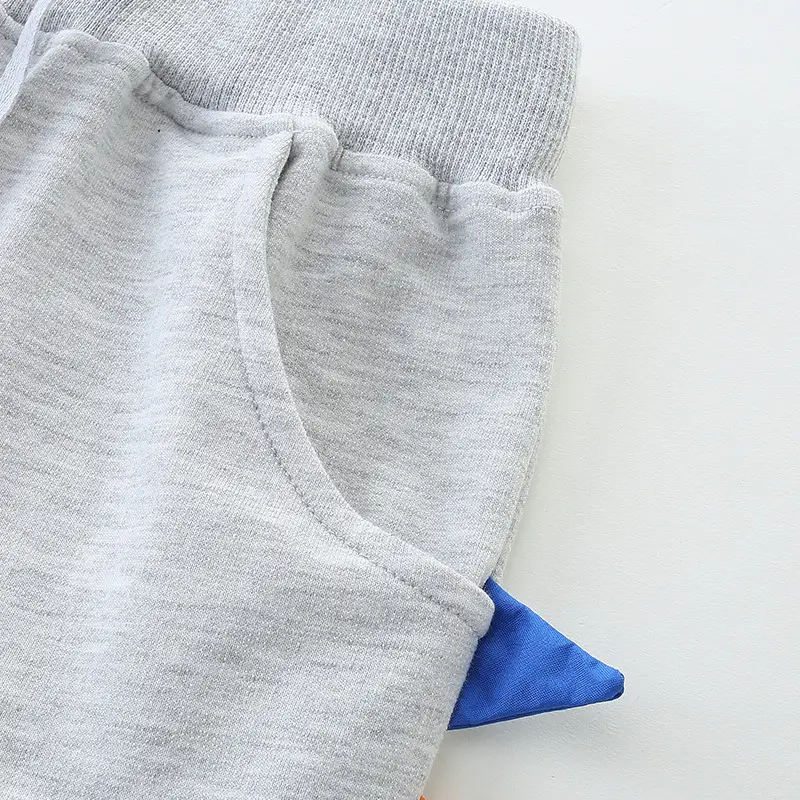 Gray Knitted Boys Shorts Summer 2026 - Image 6
