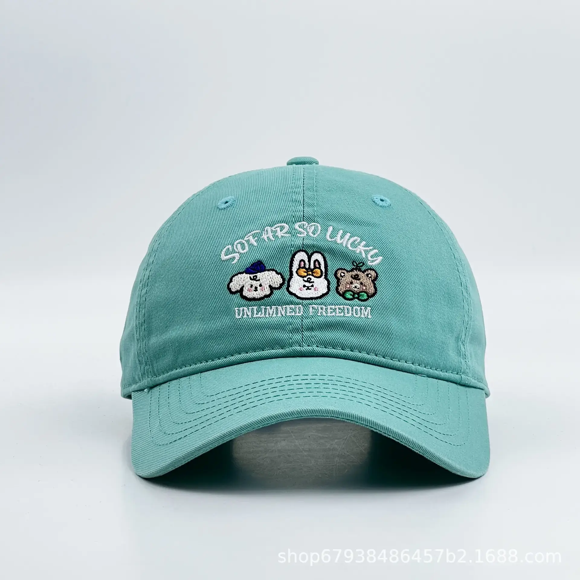 Unisex Cartoon Cap Blue 4 Seasons Sun Protection - Image 8