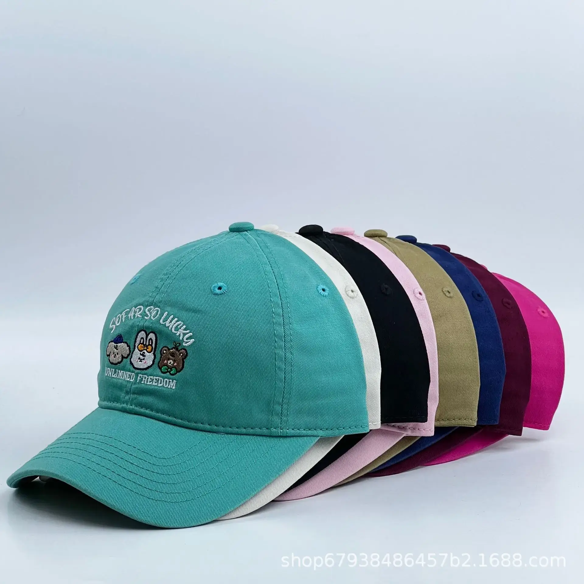 Unisex Cartoon Cap Blue 4 Seasons Sun Protection — feature 9