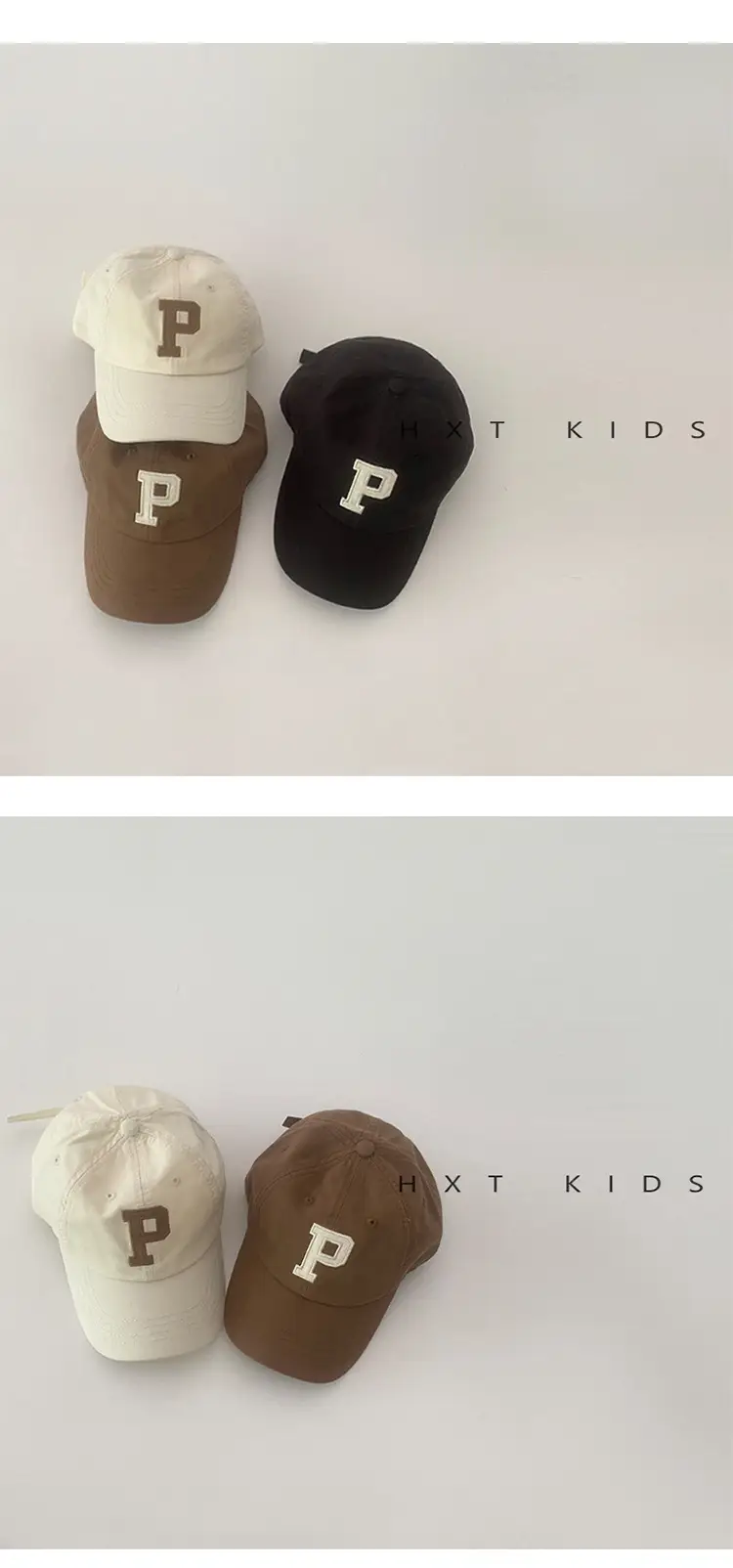 2024 P Letter Kids Cap Purple Baseball — feature 3