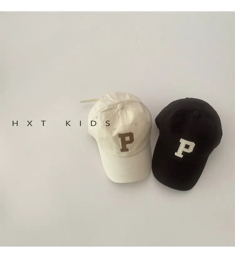 2024 P Letter Kids Cap Purple Baseball — feature 4