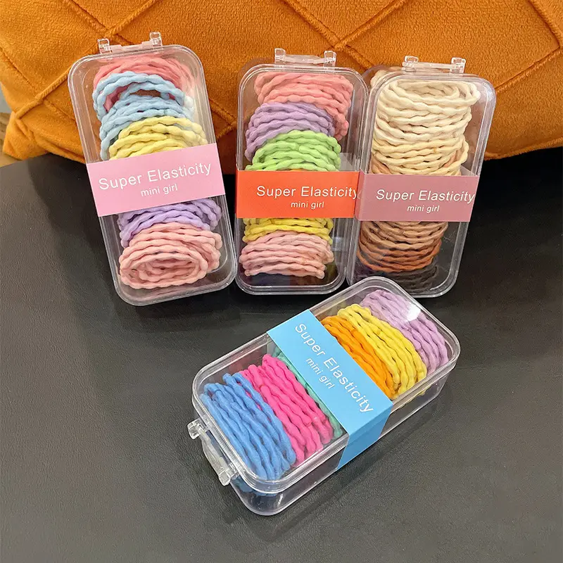 Super Elastic Mini Girls Hair Rope Rainbow Pack - Image 7