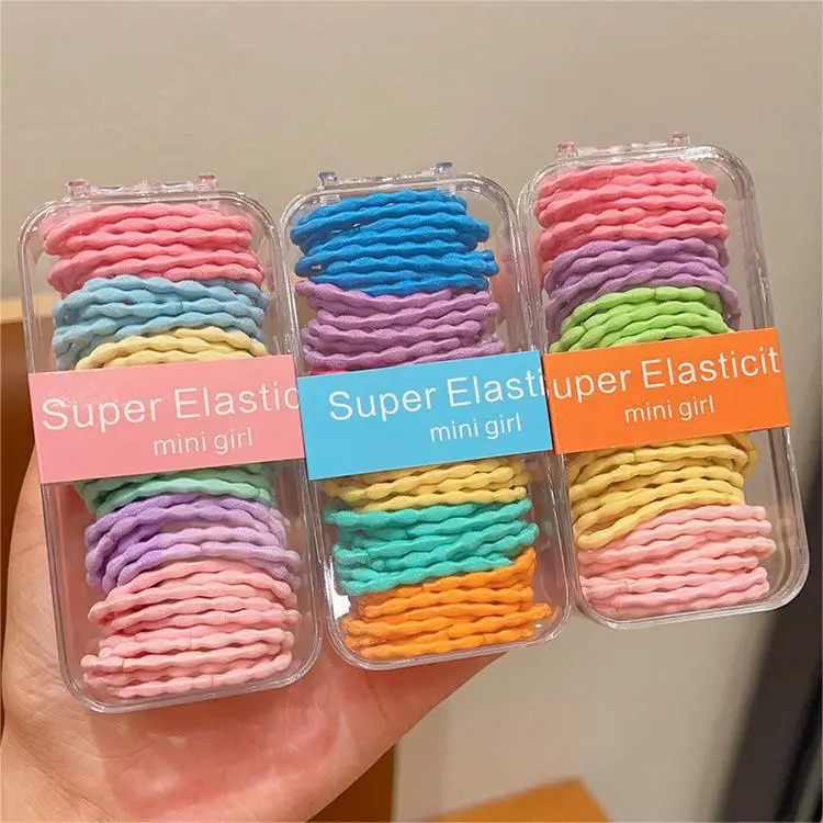 Super Elastic Mini Girls Hair Rope Rainbow Pack - Image 8