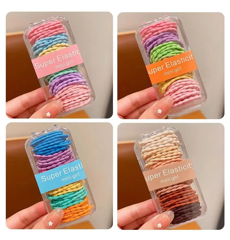 Super Elastic Mini Girls Hair Rope Rainbow Pack — feature 5