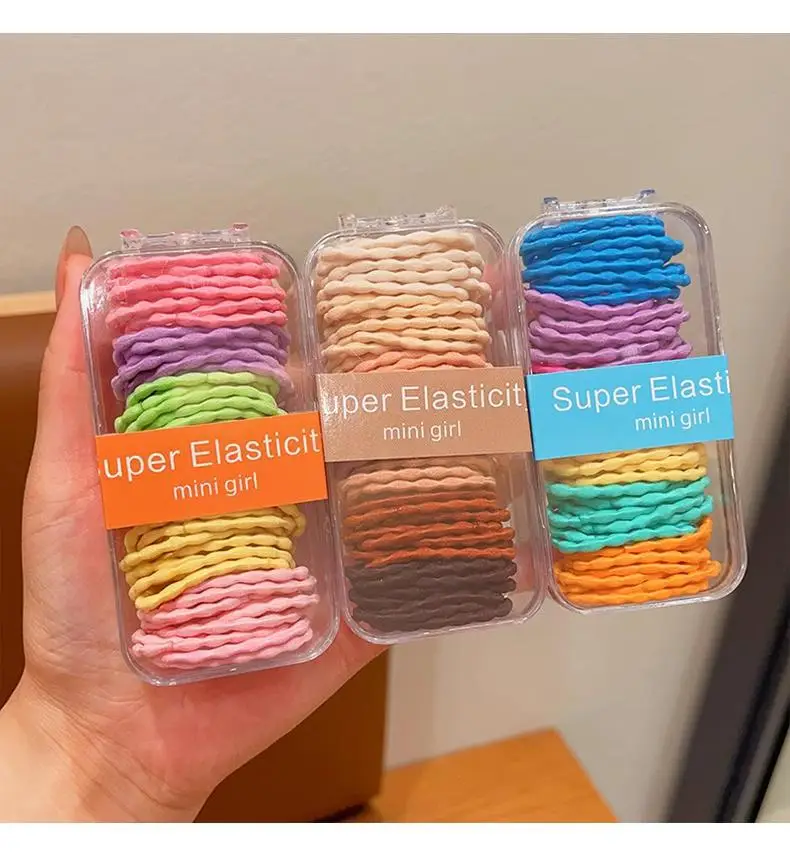 Super Elastic Mini Girls Hair Rope Rainbow Pack — feature 6