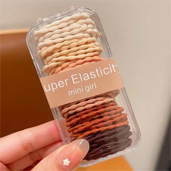 Super Elastic Mini Girls Hair Rope Rainbow Pack - Image 4
