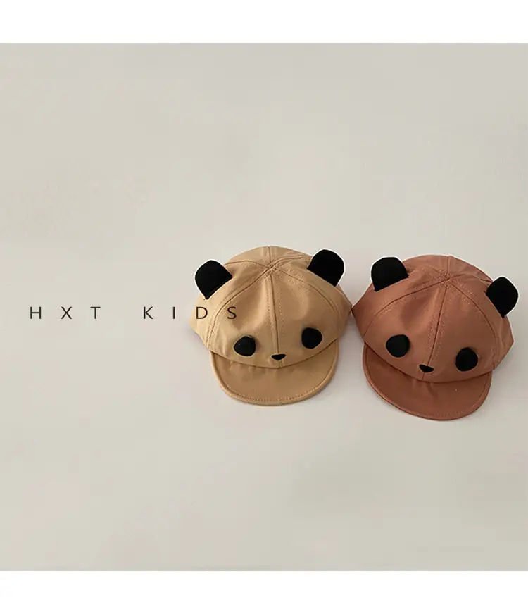 Baby Panda Hat Spring Autumn Soft Brim Beaded 6M — feature 5