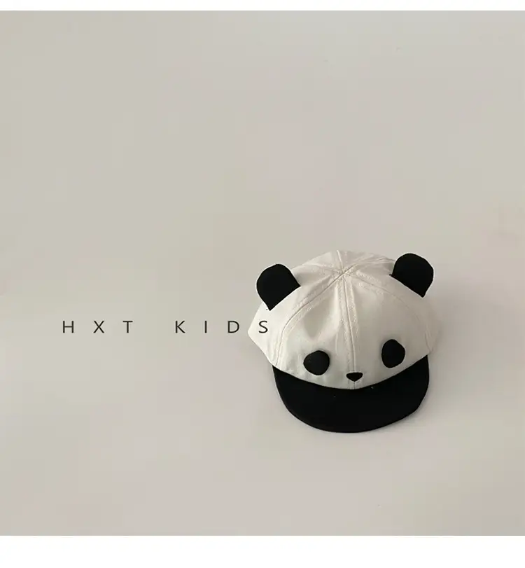 Baby Panda Hat Spring Autumn Soft Brim Beaded 6M — feature 6
