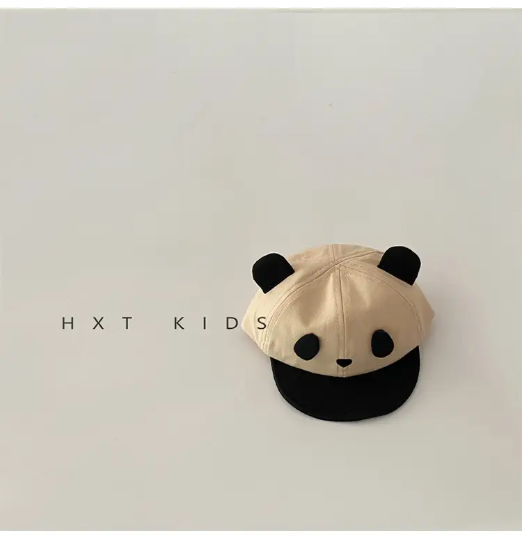 Baby Panda Hat Spring Autumn Soft Brim Beaded 6M — feature 7