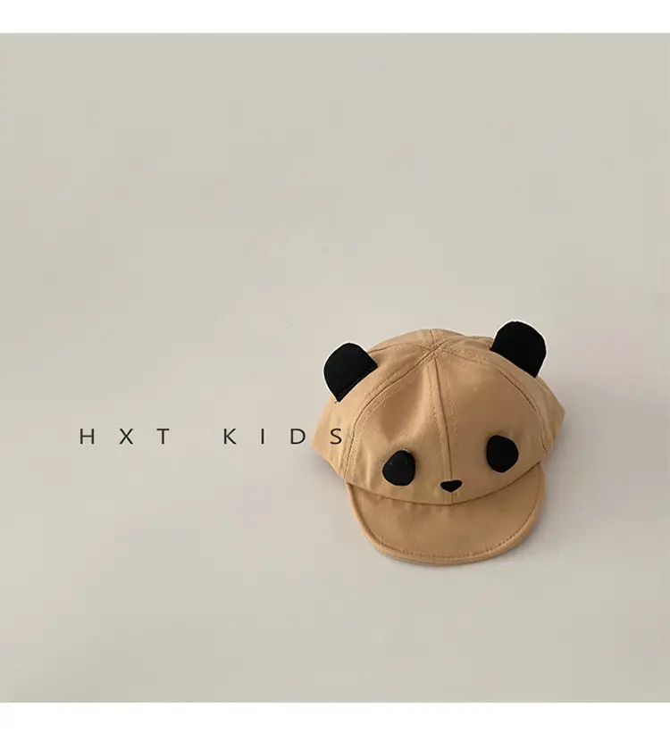 Baby Panda Hat Spring Autumn Soft Brim Beaded 6M — feature 8