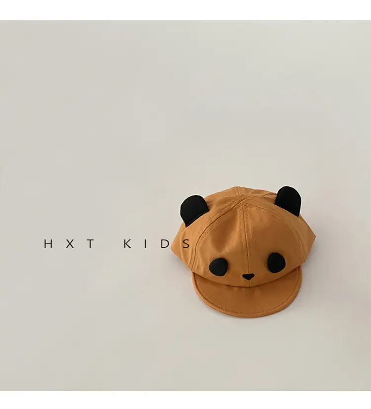 Baby Panda Hat Spring Autumn Soft Brim Beaded 6M — feature 9