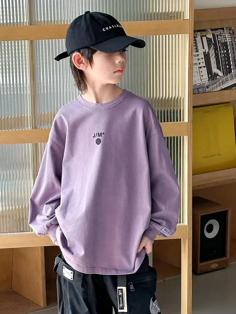 Boys Purple Finger Print T-Shirt 2026 - Image 5