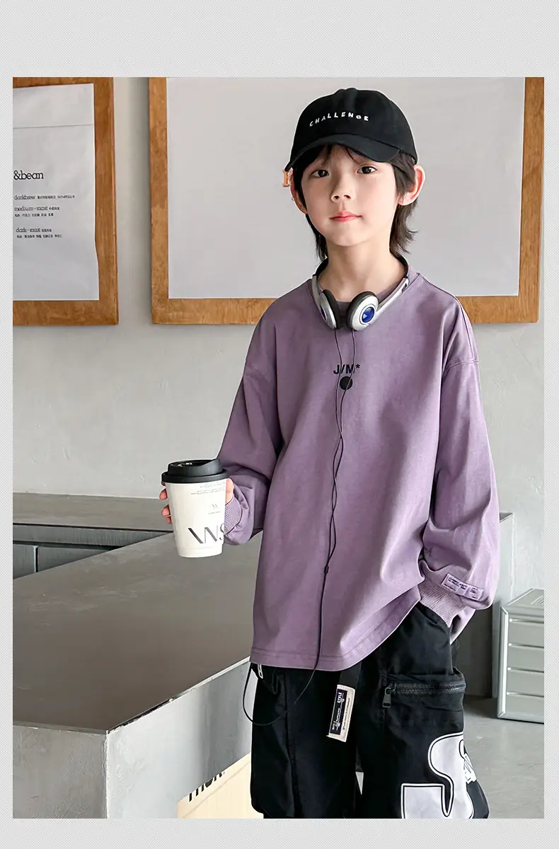 Boys Purple Finger Print T-Shirt 2026 — feature 12