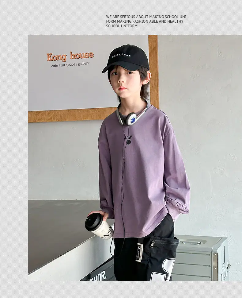Boys Purple Finger Print T-Shirt 2026 — feature 8