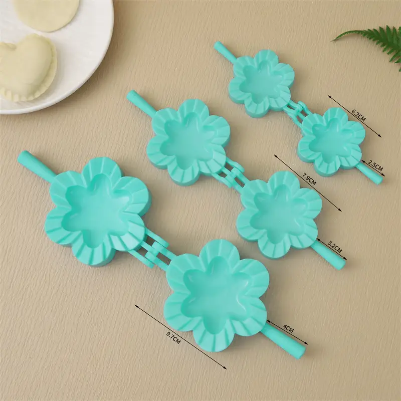 Fancy Flower Pattern Dumpling Press Mold Set