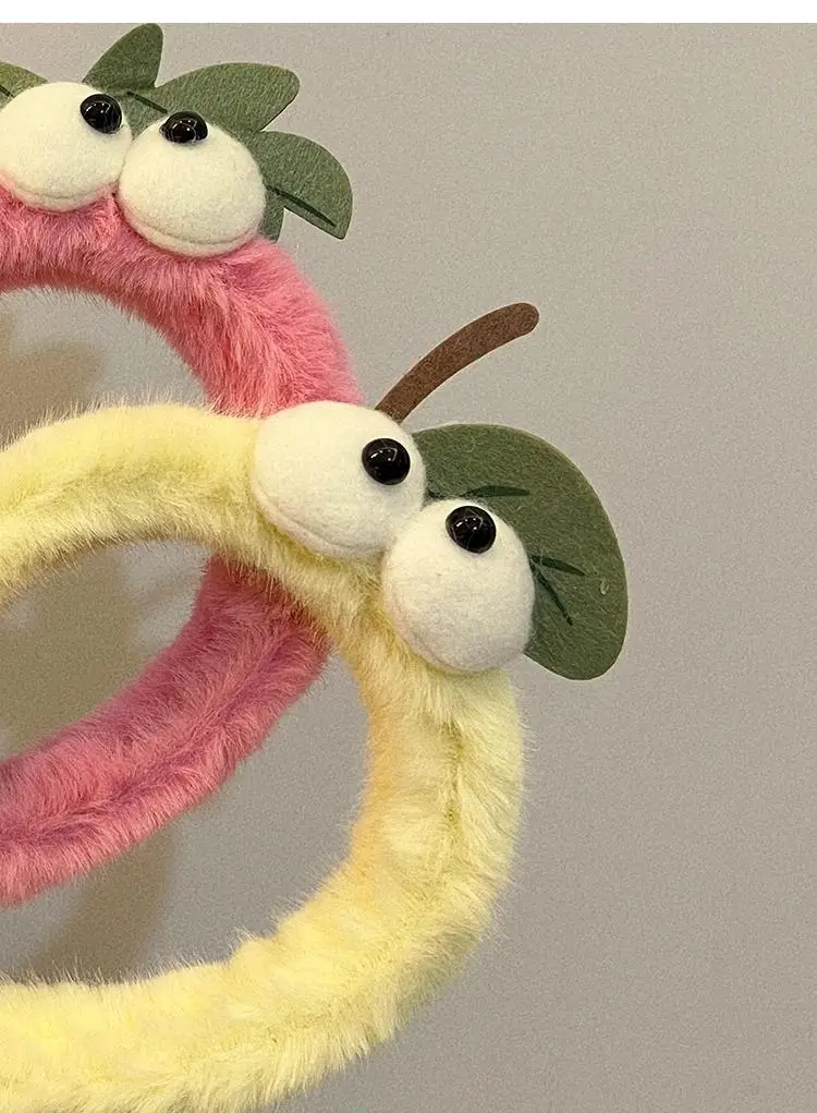 Plush Cartoon Eye Headband for Girls - Image 6