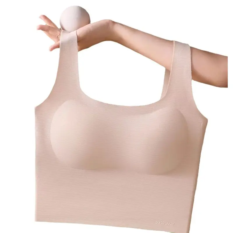 80893D three-dimensional seamless beauty back vest underwear women's lightweight comfortable wireless fixed Cup slim inner bra - Image 10