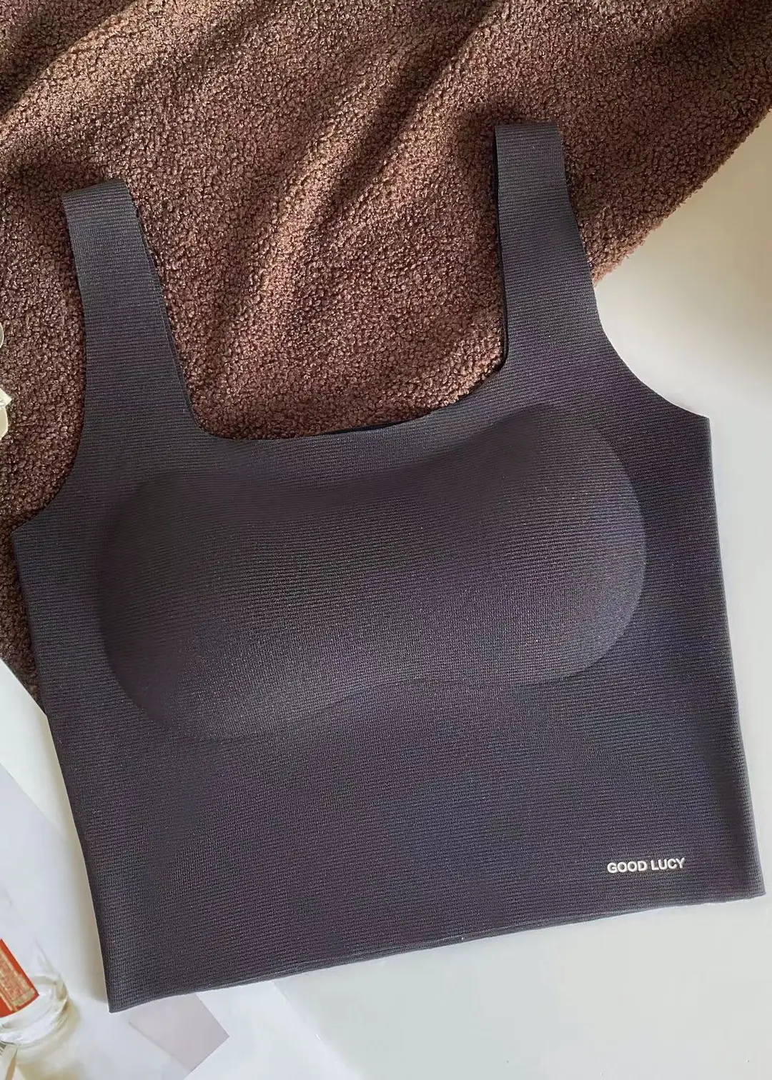 80893D three-dimensional seamless beauty back vest underwear women's lightweight comfortable wireless fixed Cup slim inner bra — feature 22