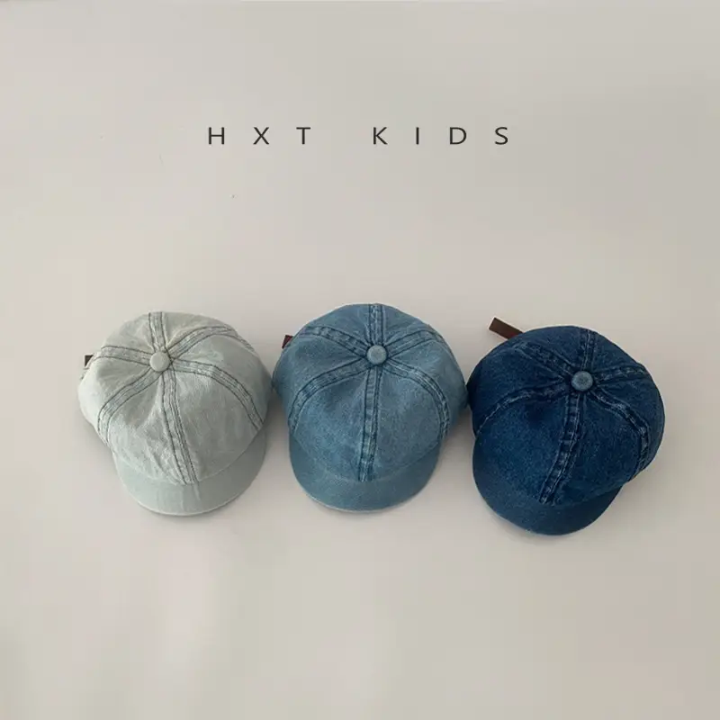 Baby Denim Peaked Cap Spring Western Style - Image 4