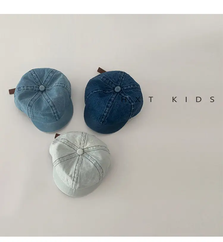 Baby Denim Peaked Cap Spring Western Style — feature 2