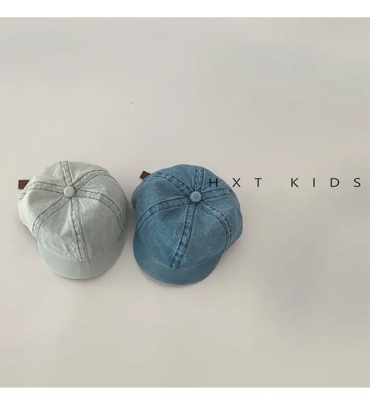 Baby Denim Peaked Cap Spring Western Style — feature 5