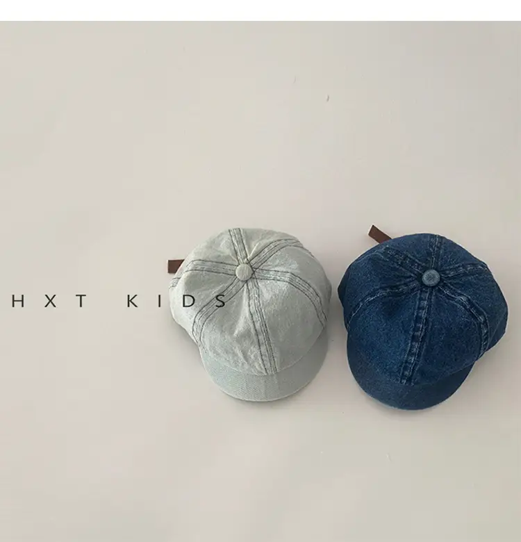 Baby Denim Peaked Cap Spring Western Style — feature 6