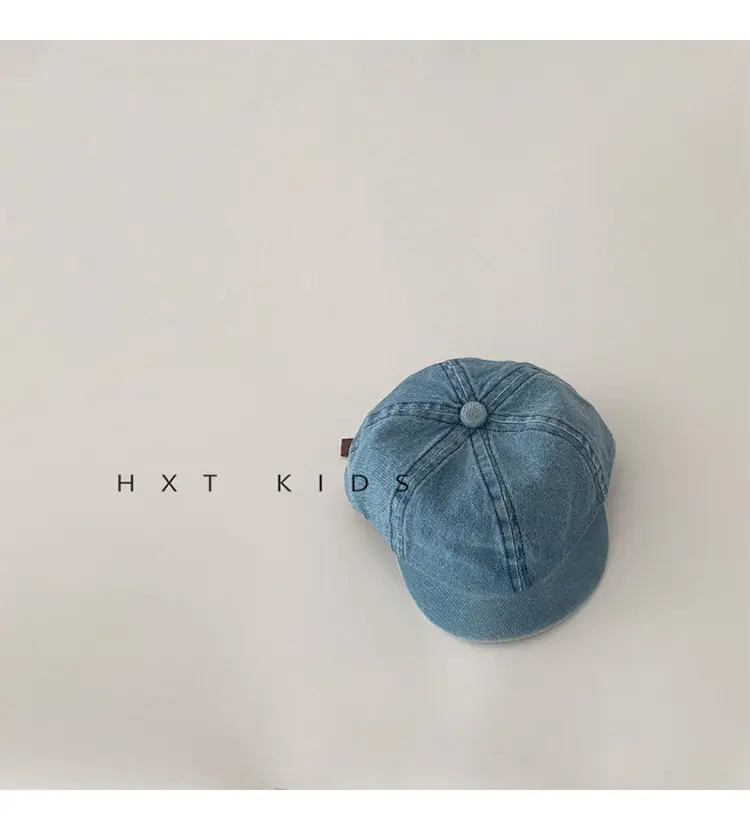 Baby Denim Peaked Cap Spring Western Style — feature 8