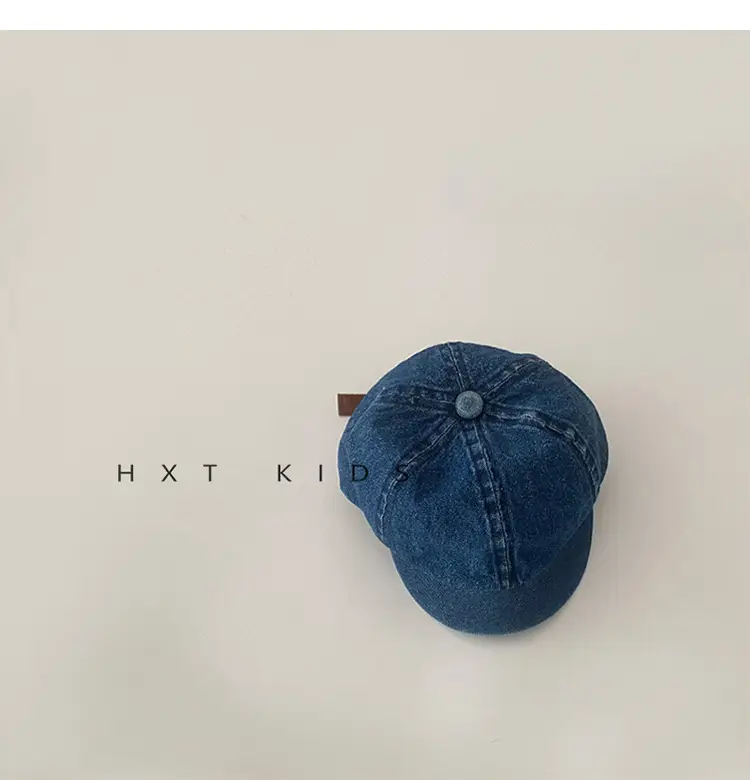 Baby Denim Peaked Cap Spring Western Style — feature 9