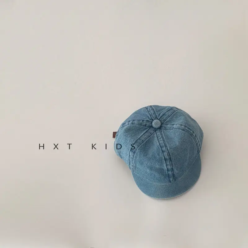 Baby Denim Peaked Cap Spring Western Style - Image 2