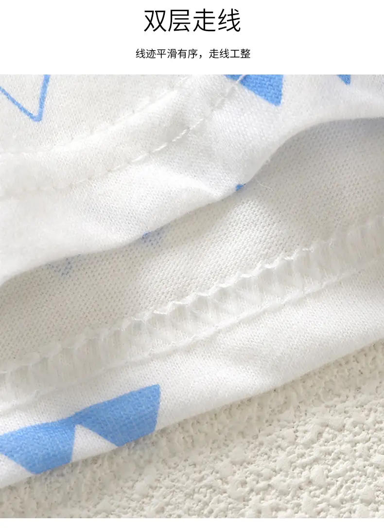 Dinosaur Printed Baby Boys Cotton Shorts Suit Light Blue — feature 19