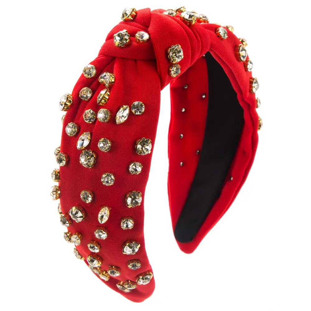 Orange Knotted Diamond Headband for Women - Image 16