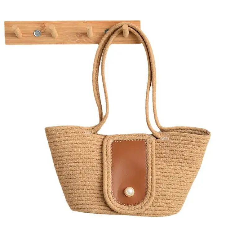 Women's Straw Shoulder Bag 25x25x40cm - Image 7