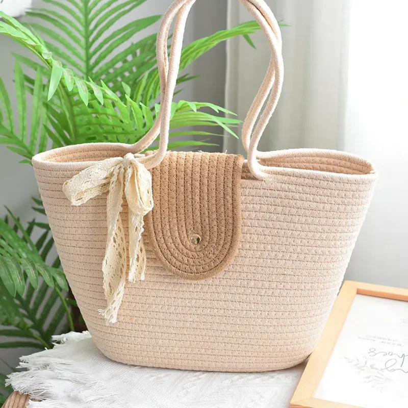 Women's Straw Shoulder Bag 25x25x40cm — feature 1