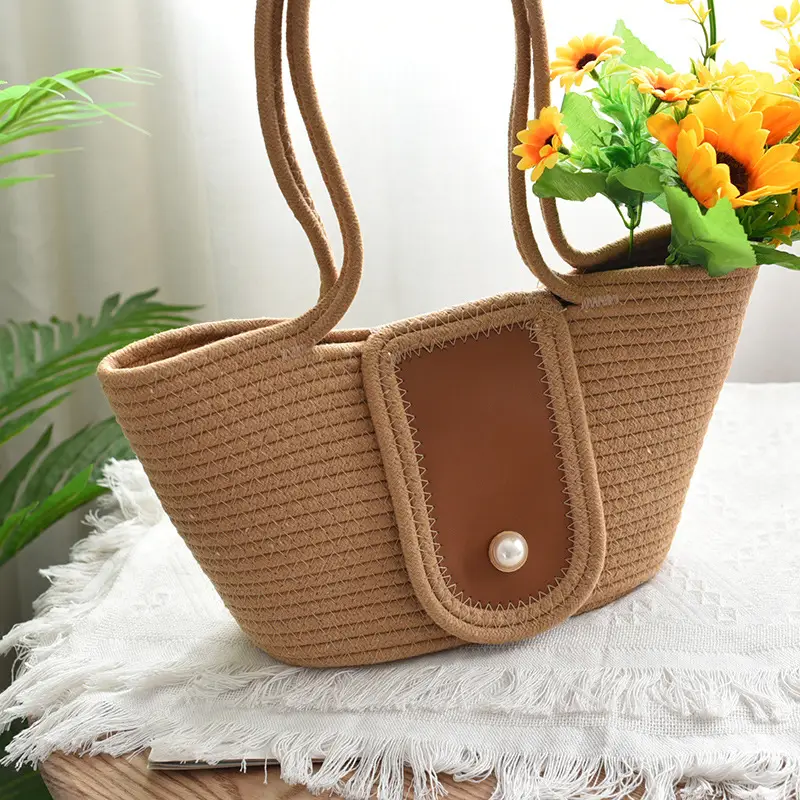 Women's Straw Shoulder Bag 25x25x40cm — feature 2