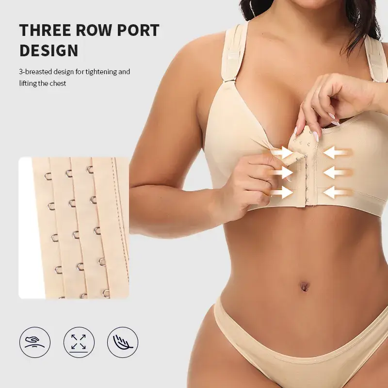 Cross-border Plus Size Adjustable Sports Bra - Image 2