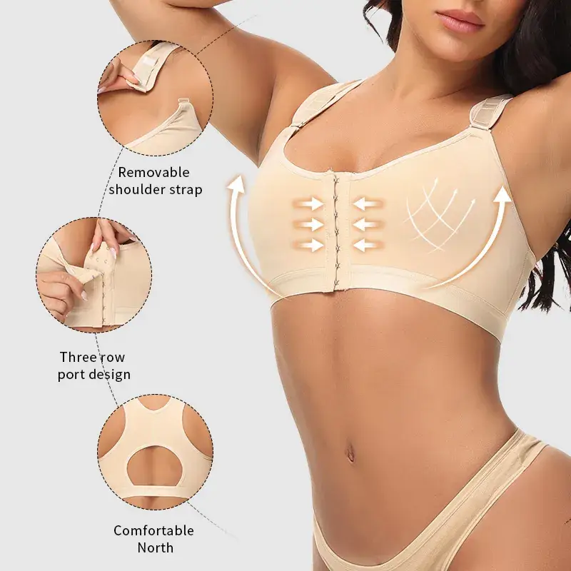 Cross-border Plus Size Adjustable Sports Bra - Image 3