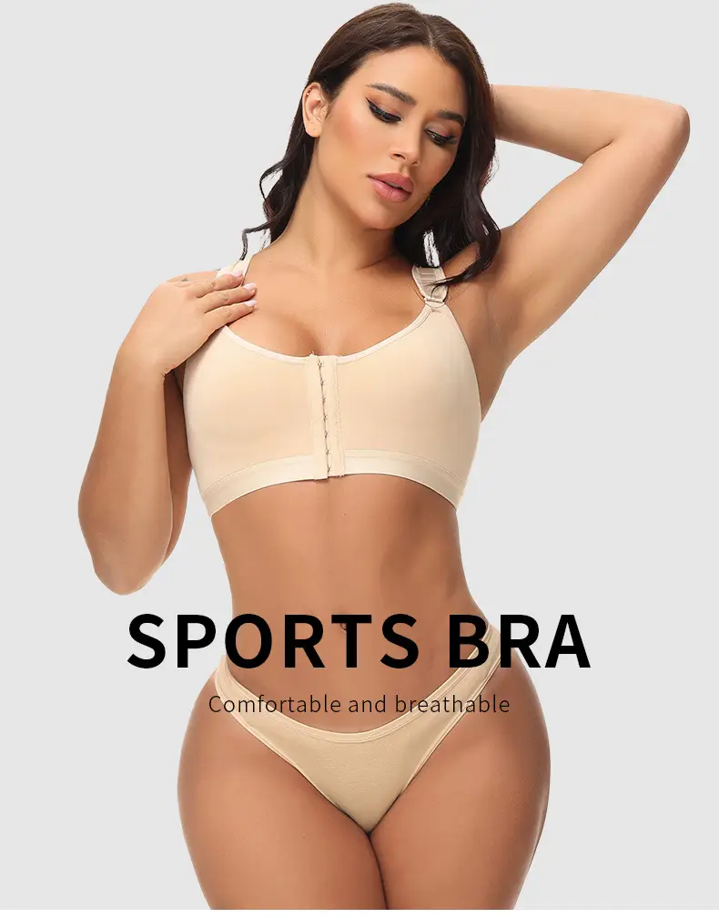 Cross-border Plus Size Adjustable Sports Bra — feature 1