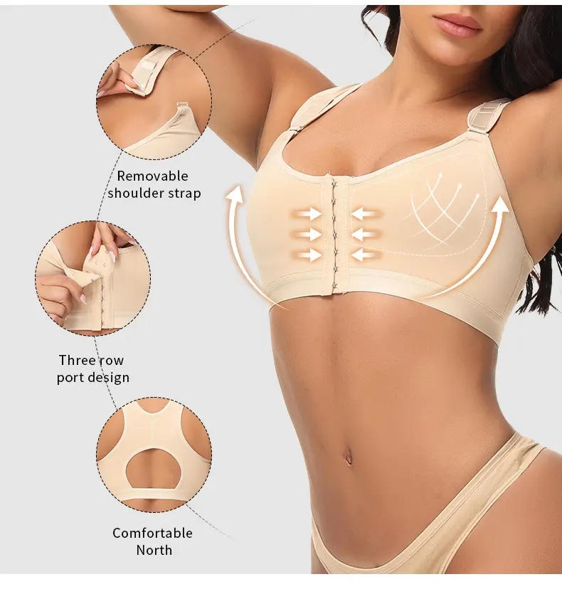 Cross-border Plus Size Adjustable Sports Bra — feature 3