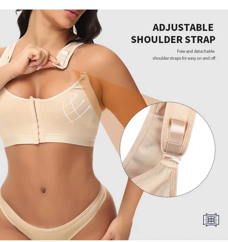 Cross-border Plus Size Adjustable Sports Bra — feature 5