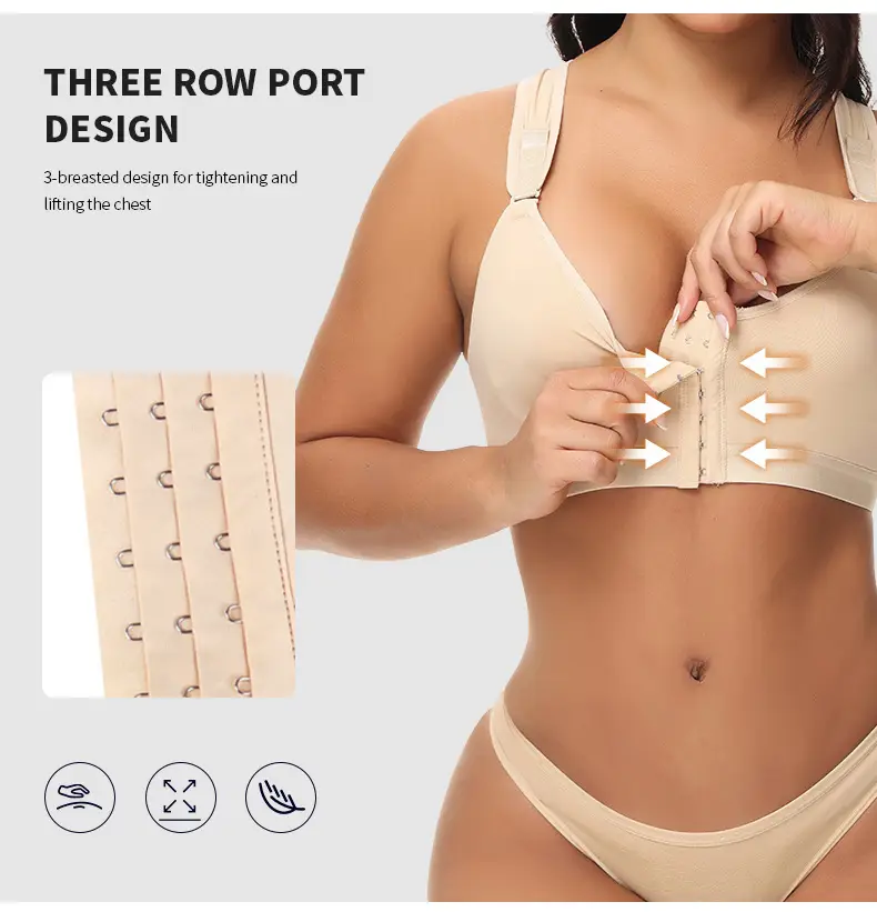 Cross-border Plus Size Adjustable Sports Bra — feature 6