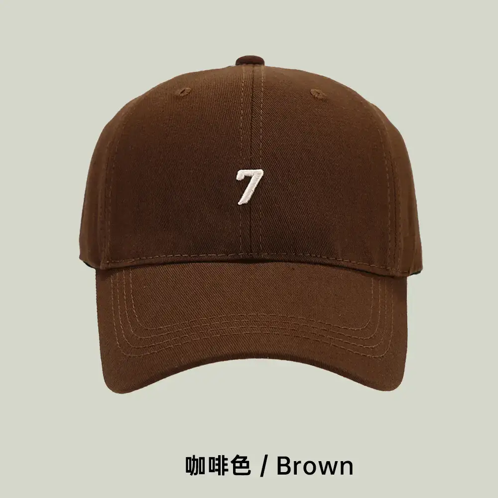 3D Beige Baseball Cap with 7 Embroidered Designs - Image 2