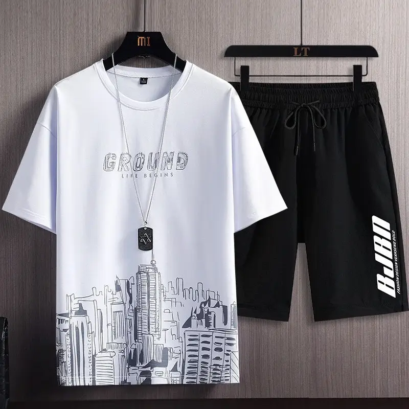 Men's Black Graphic T-Shirt with Mosque Design — feature 12